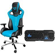 E-blue Cobra Polygon modrá - Herná stolička