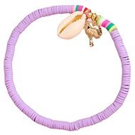 eCa B539 Leg bracelet with shell purple - Bracelet