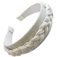 eCa O410 Headband with braid white - Hairband