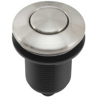 ECOMASTER single pneumatic button round, matt stainless steel - Gastro Equipment