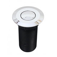 ECOMASTER single pneumatic push button, round, shiny chrome - Gastro Equipment