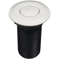 ECOMASTER single pneumatic button, round, white - Gastro Equipment