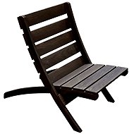 EcoFurn City Granny Wooden folding garden chair, pine, black oil - Garden Chair