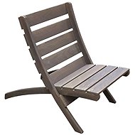EcoFurn City Granny Wooden folding garden chair, pine, oil grey - Garden Chair