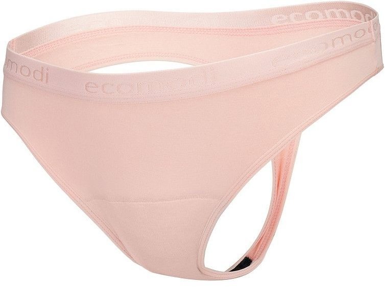 Ecomodi Menstrual thong pink, suction class medium XXL - Menstruation Underwear