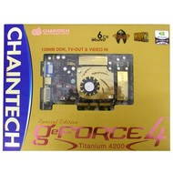 CHAINTECH GT21 Special Edition, NVIDIA GeForce4 Ti 4200, 128 MB DDR, VIVO, DVI, software, hry - 