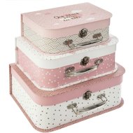 ATMOSPHERA FOR KIDS cardboard, pink, 3 pieces - Small Briefcase