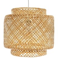 Atmosphera Hanging lamp Liby with openwork bamboo shade, O 40 cm - Chandelier