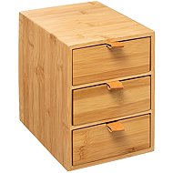 5five Simply Smart Bamboo cosmetic organiser, 3 drawers - Makeup Organiser