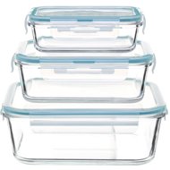 5five Simply Smart Heat-resistant glass food containers with lids, 3 pcs - Food Container Set