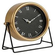 SCENA LIVING Gold table clock on metal stand Kora, diameter 21 cm - Table Clock