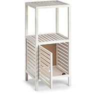 Zeller Bathroom cabinet with wooden cabinet, 2 levels, colour white - Bathroom Cabinet
