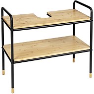 Wenko Under-basin cabinet, 70 × 60 × 33,5 cm, bamboo top, Loft - Bathroom Cabinet