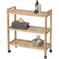 Wenko Bathroom shelf on castors Norway, 3 shelves - Shelving Unit