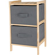 Storagesolutions Cabinet with fabric drawers - Shelving Unit