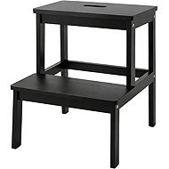 NUXIO Bamboo step stool Krok, height 46 cm, black - Stool