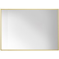 Edaxo Rectangular pendant lamp Vinkel, 70 × 50 cm gold - Mirror