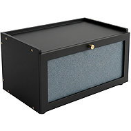 AROMELIO Bamboo bread bin Vitrine, 25 × 40 × 21,5 cm - Breadbox