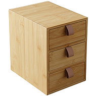 BOXIMO Bamboo organizer Nila with 3 drawers, 21 cm - Storage Box