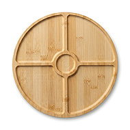 AROMELIO Round rotating serving tray Giro, diameter 33 cm, bamboo - Tray