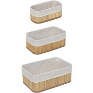 BOXIMO Sada bambusových úložných košíků Vinno - Storage Box