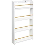 Atmosphera for kids Dětská knihovna, bílá, 4 úrovně - Bookshelf