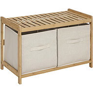 5five Simply Smart Tidy Box Bathroom Bench, 2 Storage Boxes, 66.8 × 44 × 35cm - Bench