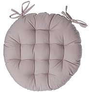 Atmosphera Round Seat Pad, Beige, Diameter 38cm - Chair Cushion