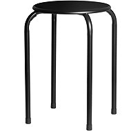 4Living Kovová stolička, průměr 30 cm, černá - Stool