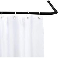 Wenko Corner Shower Rod 20mm, Black - Rod