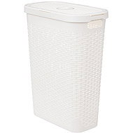 5five Simply Smart Vysoký koš na prádlo, 40 l, bílý - Laundry Basket
