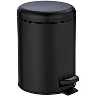 Wenko Odpadkový koš leman, černý, kovový, 5 l - Rubbish Bin