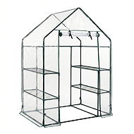 EDENIA Mini fóliovník s policemi Miva 143 × 73 × 195 cm - Greenhouse Films