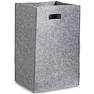 Zeller Felt Laundry Basket – Grey, 35 × 30 × 55cm - Laundry Basket