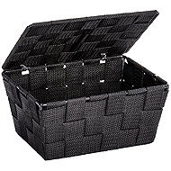 Wenko Adria Black Storage Basket - Storage Box