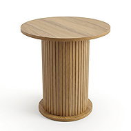 SCAVA Scava grooved side table, diameter 45 × 50 cm - Side Table