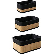 BOXIMO Sada bambusových úložných košíků Vinno - Storage Box