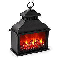 TWILUX Lantern with LED fireplace effect, 13.5 × 25.5 × 37 cm - Decorative Lighting
