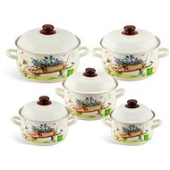 EDENBERG Enamel pot set EB-1876, 10 pieces - Kitchenware Set