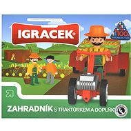 Igráček - Gärtner mit kleinen Traktoren und Zubehör - Spielset