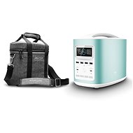EcoFlow RIVER370 Portable Power Station Blue + Element Proof Protective Case - Charging Station
