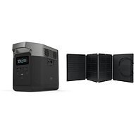 EcoFlow Delta 1300 Black, 220-240V (International Version) + 110W Solar Panel - Charging Station