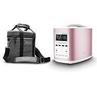 EcoFlow RIVER370 Portable Power Station Pink + Element Proof Protective Case - Charging Station