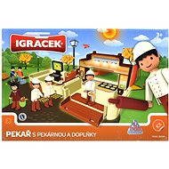  IGRÁČEK - baker with bakery and accessories  - Game Set