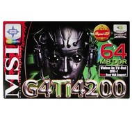 MSI MS-8870 (G4Ti4200-VTD64) NVIDIA GeForce4 Ti 4200 64 MB DDR/Video-In 4xAGP - 