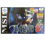 MSI MS-8894 (G4Ti4200-TD8X) NVIDIA GeForce4 Ti4200 128 MB DDR AGP8x DVI - 