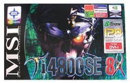 MSI MS-8900 (G4Ti4800SE-VTD8X) NVIDIA GeForce4 Ti4800SE 128MB DDR VIVO DVI - 