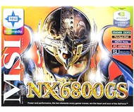 MSI MS-V801 (NX6800GS-TD256E) NVIDIA GeForce nx6800GS 256 MB DDR3 PCIe x16 SLi DVI - Graphics Card