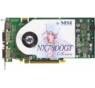 MSI MS-V801 (NX7800GT-VT2D256E) NVIDIA GeForce nx7800GT 256 MB DDR3 PCIe x16 SLi 2xDVI - Graphics Card