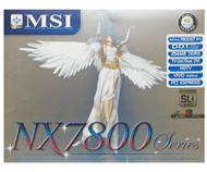 MSI MS-V801 (NX7800GT-VT2D256E) NVIDIA GeForce nx7800GT 256 MB DDR3 PCIe x16 SLi 2xDVI + hra pro PC  - Graphics Card